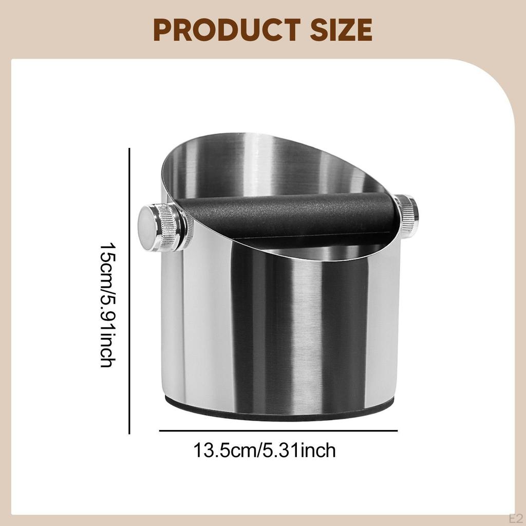 Coffee Knock Box Grounds Container Detachable Bar Espresso Dump Bin Ground for