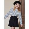 The Coffee Bean   Tea Leaf Navy STripe Long Sleeve T shirT ba13Ts02nv