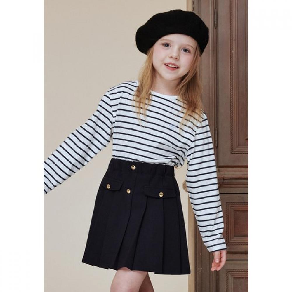 The Coffee Bean   Tea Leaf Navy STripe Long Sleeve T shirT ba13Ts02nv