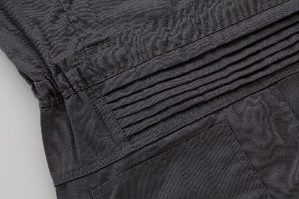 KURODARUMA Bellows Sleeve Velcro Chest Pocket Coverall Navy LL 49112-2