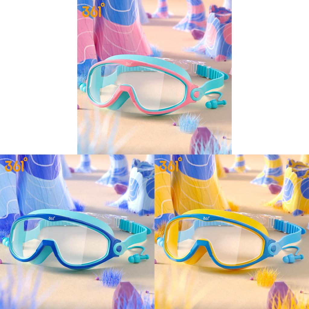 Childrens Swimming Goggles Hd Waterproof Antifog Large Frame For Kids Pool Water Sport