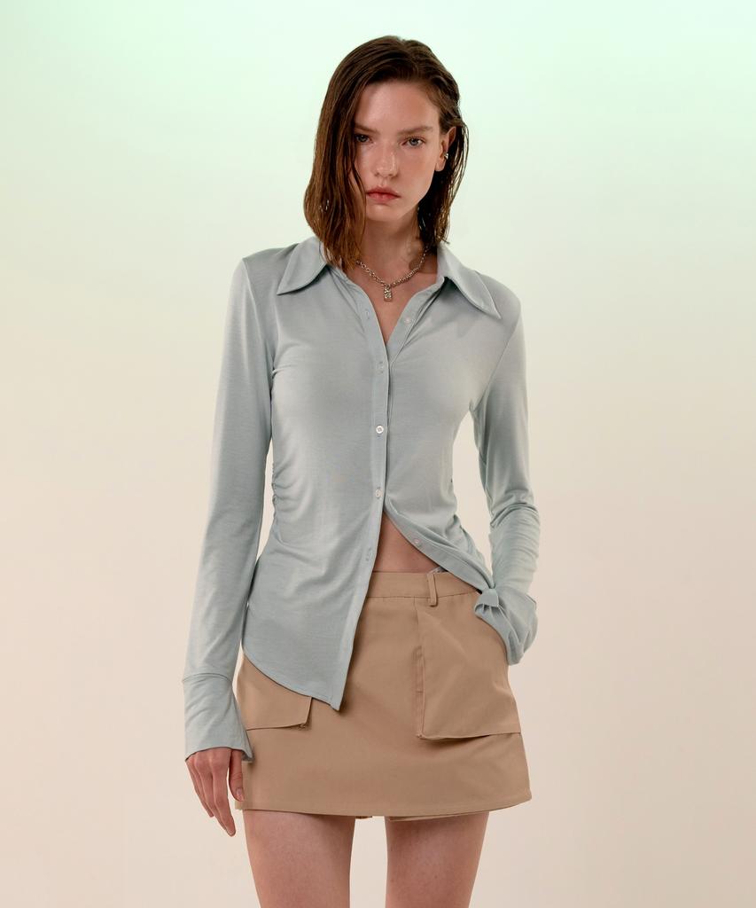 Retour Deux Vingt Quatre Recycled Polyester Skort (Beige)
