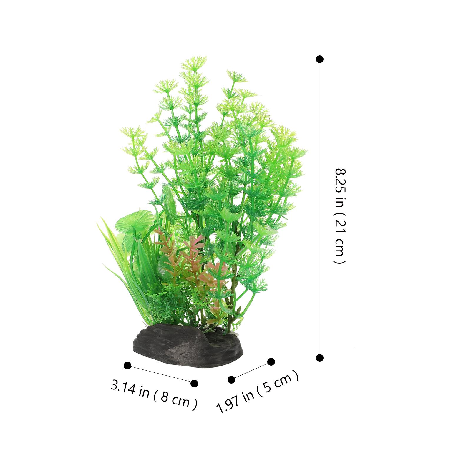 

Chic Aquarium Plant Ornament Safe Material Fish Tank Decorations Comfortable Environment Household Aquarium Grass зелений