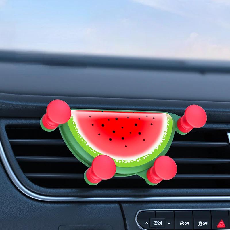 Universal Gravity Fruit Styling Car Phone Holder - Auto Air Vent Clip,  Mobile Stand Support for Most Phones
