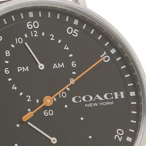 Coach Men's CHARLES 41MM Watch, 14602477, Black and Silver