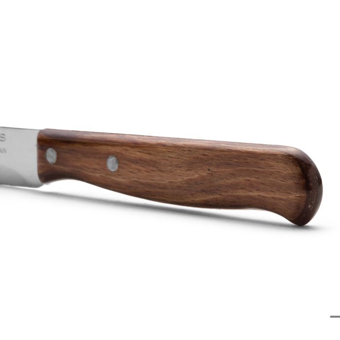 Couteau Mondador Arcos Latina 100100 en acier inoxydable Nitrum et mango en bois avec une lame de 6,5 cm dans une boîte.