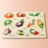 Shape Matching Wooden Puzzle Toys Montessori Animals Fruits 3D Puzzles  Kids