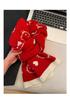 Kitty Cat Double-Sided Knit Scarf: Women's Autumn/Winter Korean Style Thick Warm Neck Gaiter
