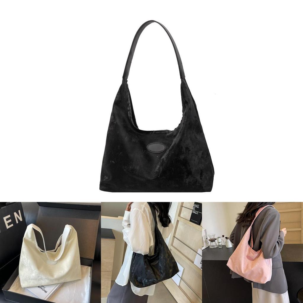 Stylish Retro Commuter Shoulder Bag For Women Spacious Pu Tote Bag For Daily Use