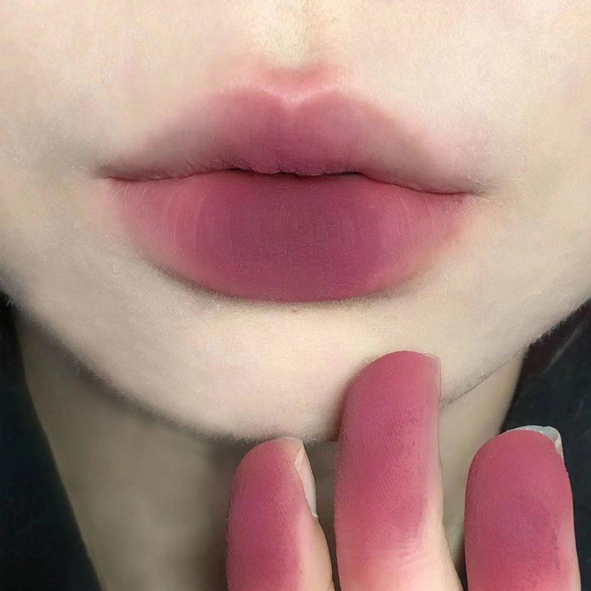 

Бархатно-матовые помады Увлажняющий нюдовый абрикосовый тинт для губ Не отпечатывается на посуде Блеск для губ Помада Косметика Макияж Водостойкий Стойкий