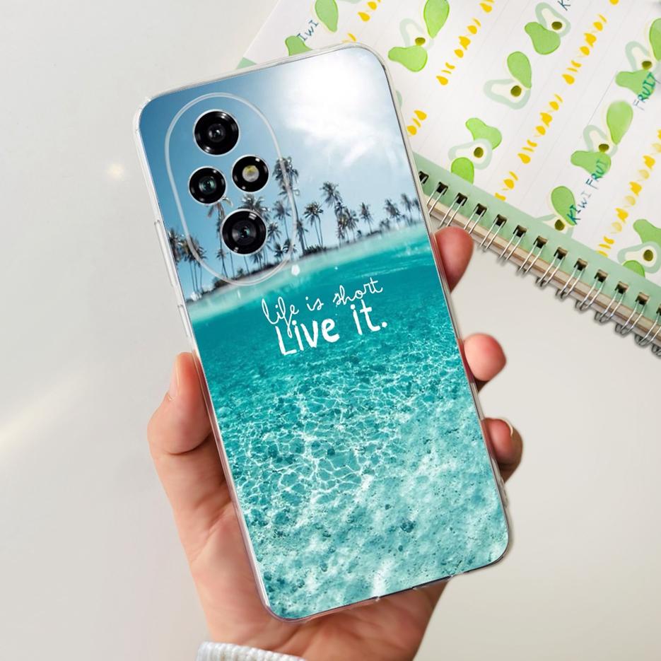 For Honor 200 Pro Case ELP-AN00 New Fashion Painted Cover Clear Silicone Phone Cases For Honor 200 Lite Honor200 Pro Soft Fundas