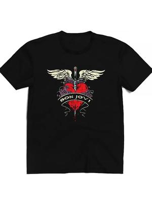 Bon Jovi Rock T-Shirt – Wings and Heart