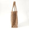 Raw wool itohenlab knitting kit Raised pattern square tote bag #9-4 (cork)