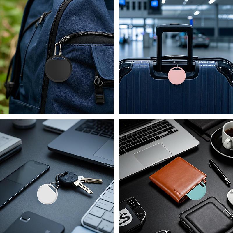 4 Pcs Smart Tag Bluetooth Trackers Work with Apple Find My Lightweight Tag Prevent Loss of Luggage Wallets Keys Bag Air Tracker