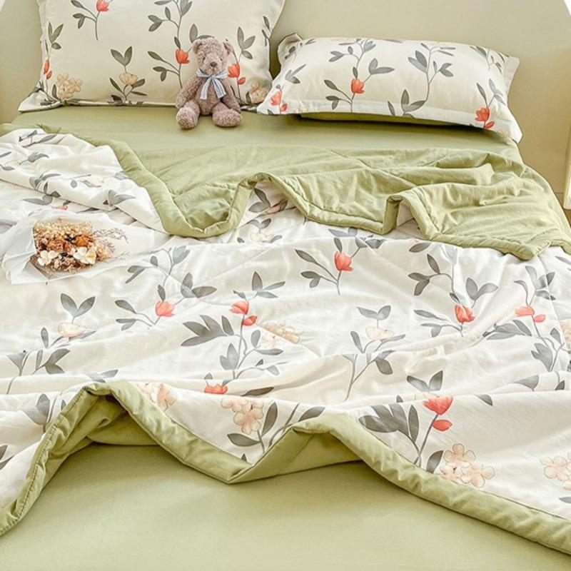 Sen Breathing Series Cotton and Linen Double Layer Summer Breathable Cool Combination Mother and Child Quilt