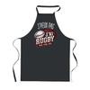 Kitchen Apron - PLANETEE - I Can't Rugby Push Tackle - Black - 90x60 Cm - France Printing