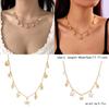 Schelp Hanger Ketting Met Legering Ketting Voor Dames Strand Mode
