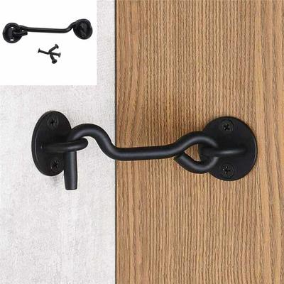 Gancio di chiusura a scatto per porta finestra in stile vintage, design per impieghi gravosi per capannone, cancello, armadio, porta da fienile, fissaggio sicuro, ferramenta decorativa per la casa