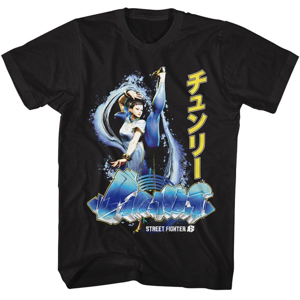 Street Fighter Chun Li Graffiti Gaming Shirt Unisex T-Shirt XXL
