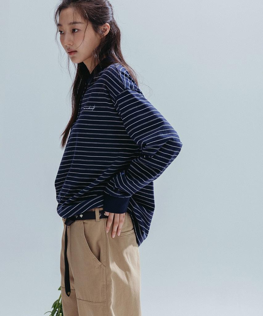 ANNEHEARTS Panel Detail Wide Pants_Beige
