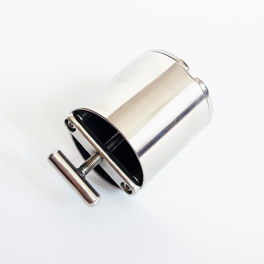 Stainless Steel Testicle Squeezer Device,Scrotum Pendant,Ball Stretchers,extruding Testicle Chastity Lock,Cock Ring,Sex Toy, S081
