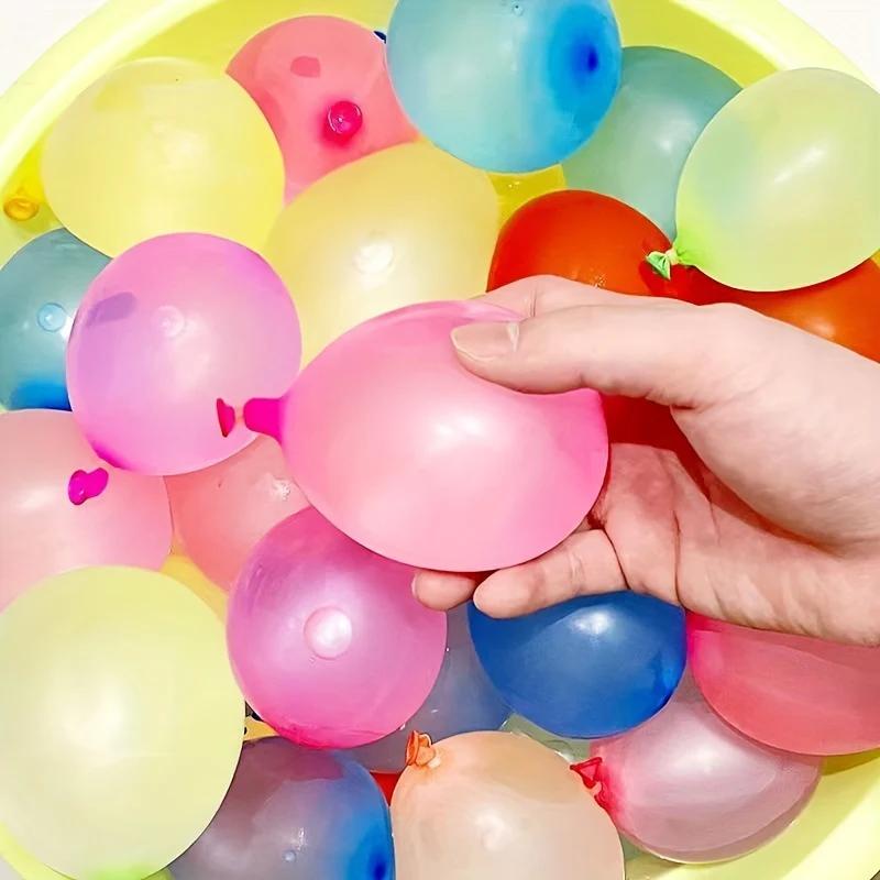 111/333Pcs Rapid Fill Multicolor Water Balloons Self-Sealing Water Balloons for Summer Outdoor Water Fights Beach Pool Party Toy