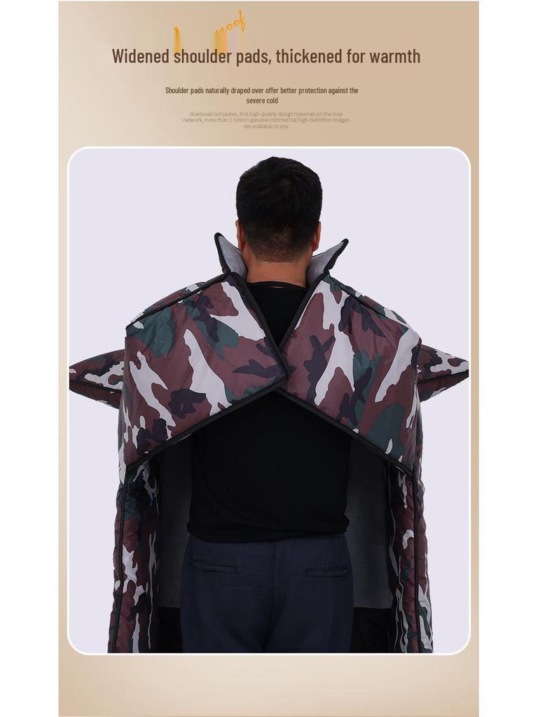 Extra großer, fleecegefütterter, winddichter und wasserdichter Winterschutz für Dreirad/Motorrad