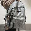 Schulrucksack neu Mittelschule und Oberschule Schüler Schulrucksack Damen Druck Große Kapazität Lässiger Rucksack Einfacher Nischenrucksack