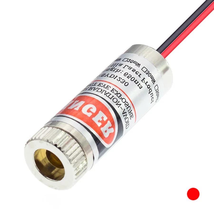 

5mW Red Laser Module: Line/Cross/Dot Head