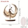 Elegante Acryl-Ballerina-Statue - Ideales Geschenk für Frauen, Stilvolle Schreibtischdekoration mit Ständer