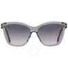 Lucia Smoke Butterfly Ladies Sunglasses Ft1087 20a 54