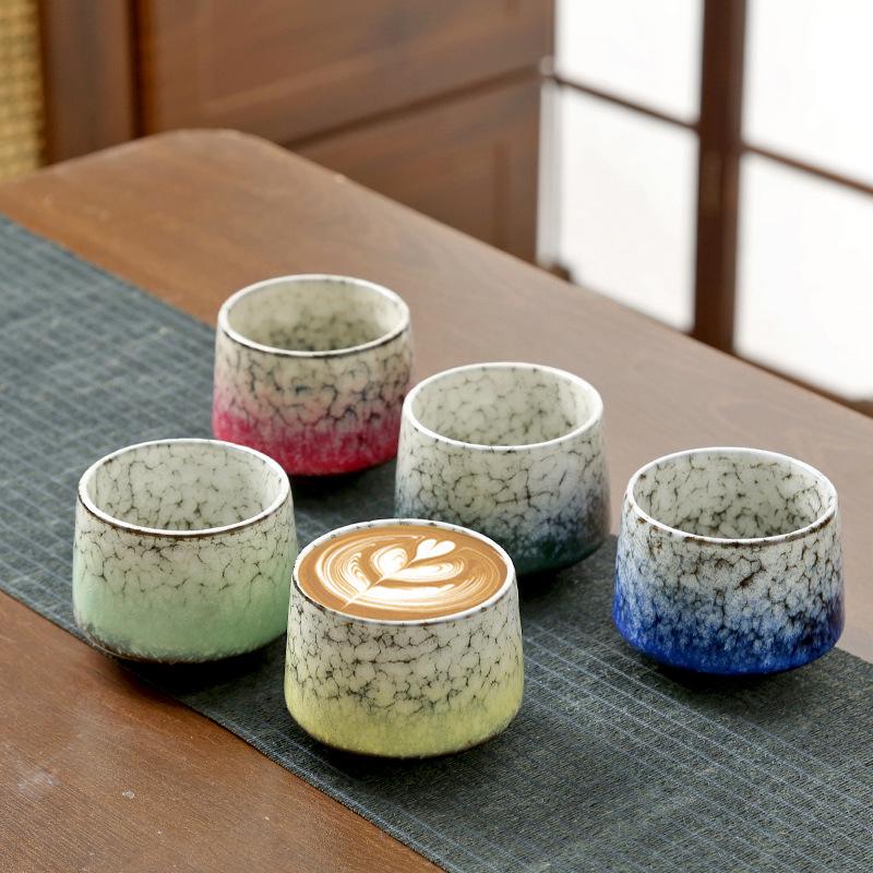 Retro Coarse Pottery Ceramic Coffee and Tea Cup for Home Use
