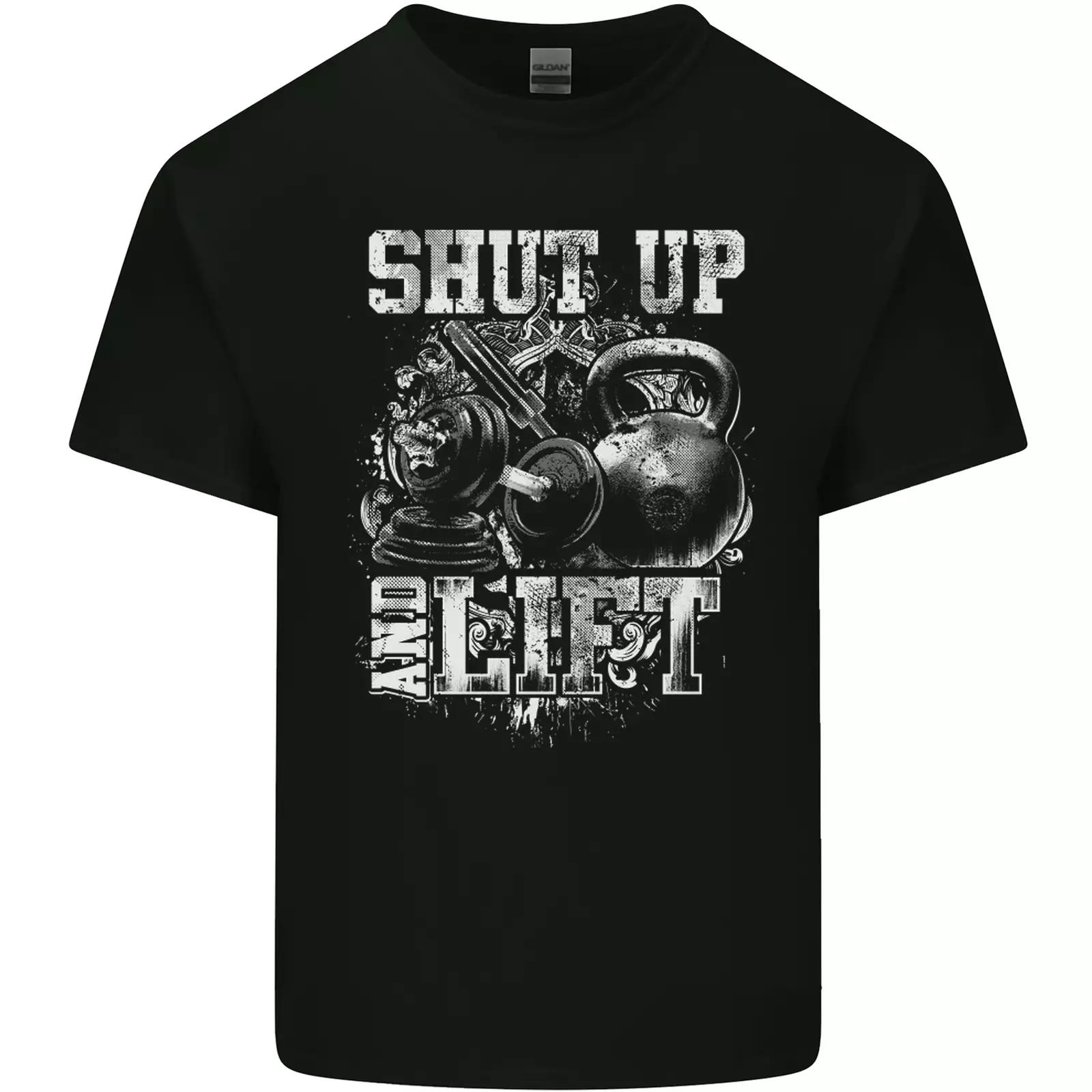 

Gym Shut up Lift Workout Training TShirt 100 Cotton ONeck Summer Short Sleeve Casual Mens Tshirt Size S3XL S
