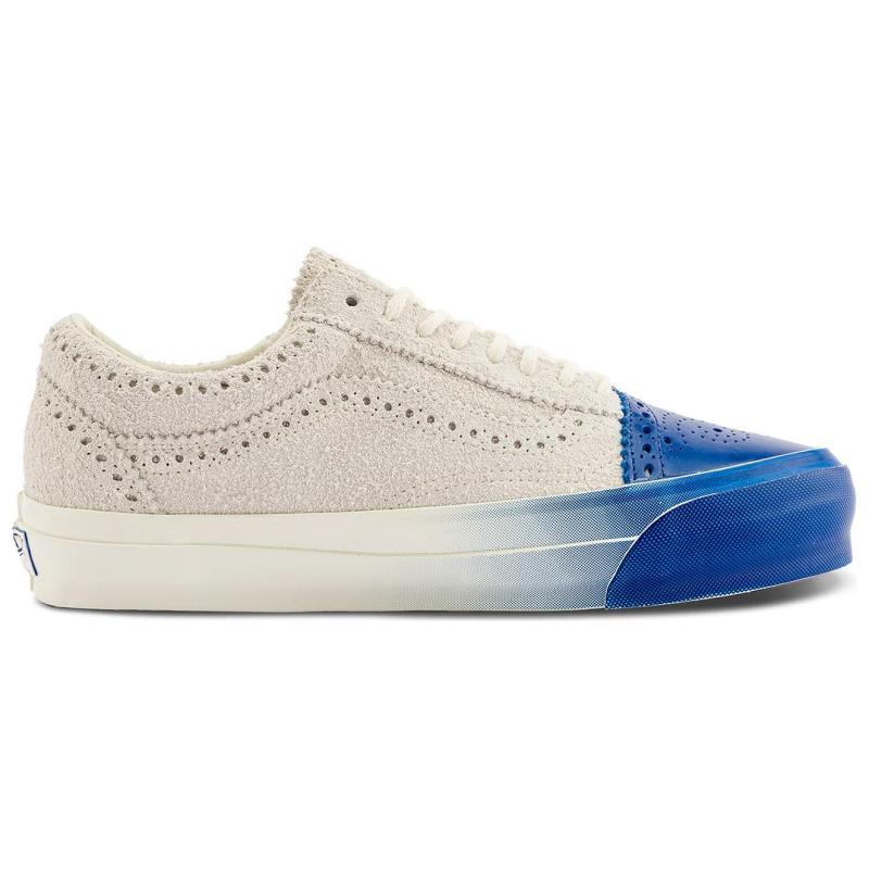 Vans Old Skool Collection Low Top Skateboard Shoes Unisex White Blue Sneakers VN000S66CDA