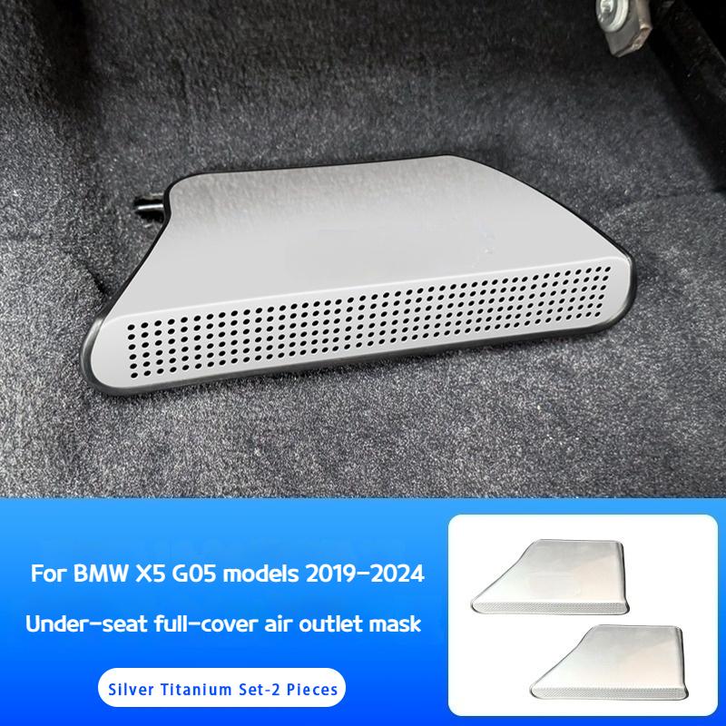 

Car Under Seat Floor AC Air Conditioner Vent Outlet Protection Cover Car Interior Accessories For BMW X5 G05 2019-2025