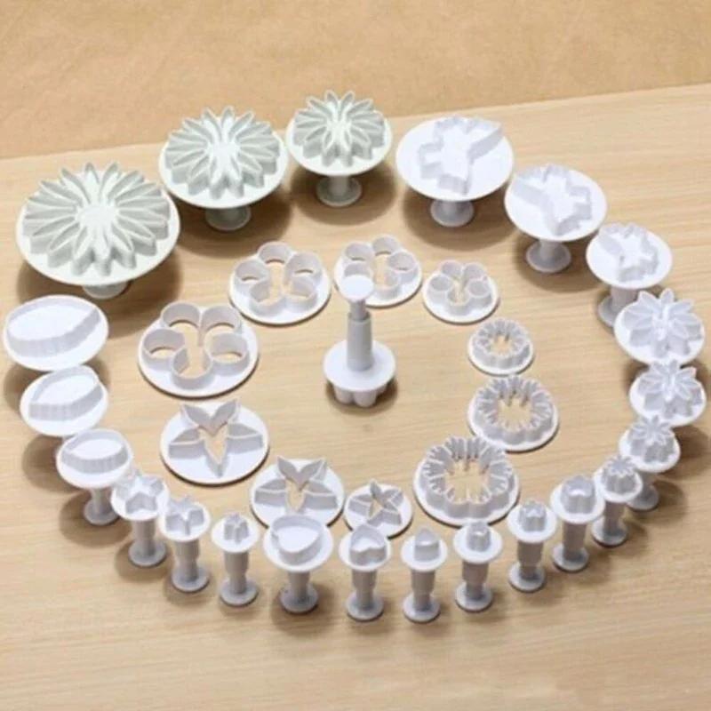 3D Bakeware Sets, 33pcs Cookie Mold, Plunger Fondant Cutter, Dessert Maker, Biscuit Mould, New Mold, DIY Craft, Cake Tools