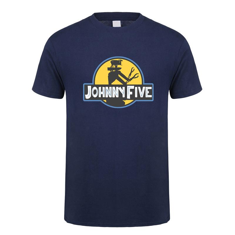 Lustiges Johnny 5 T-Shirt Unisex Streetwear Tops Sommer Kurzarm Baumwolle Geburtstagsgeschenke Johnny Five T-Shirt DY147