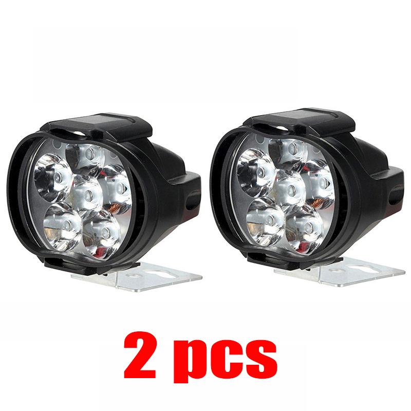2pcs Motorcycle Led Headlight 12V High Bright Led Lights Lamp for Motorbike Moto External Front Led Focus Auxiliary Spotlights