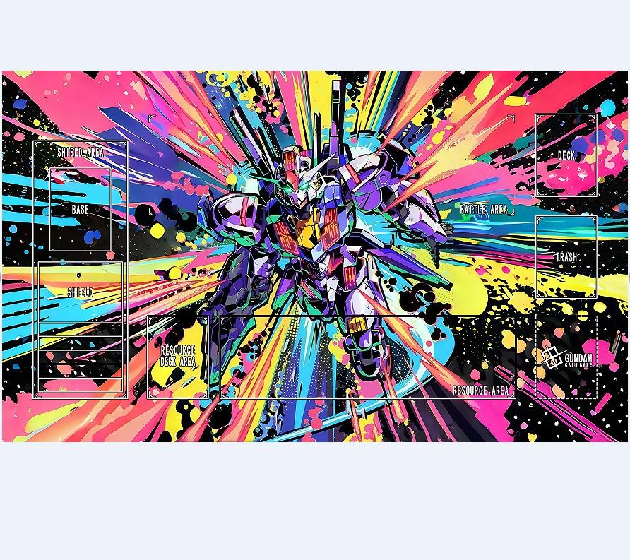 Gundan Play mat Homemade Mobile Suit Gundam: The Witch From Mercury Rubber Non-Slip Battle Card Mat