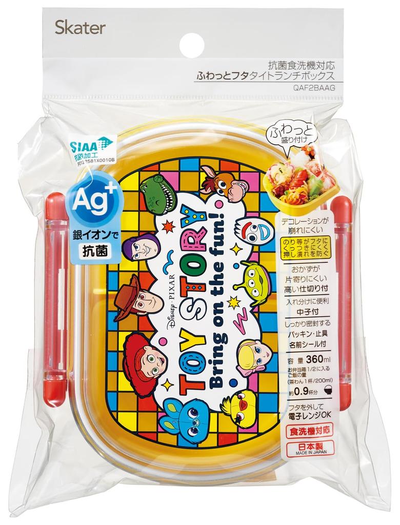 Skater Bento 360ml with a Fluffy Made in Single Dishwasher and Microwave Disney Toy Story Children's Box, Capacity, Lid, Japan, Tier, Safe, 25, Boys',