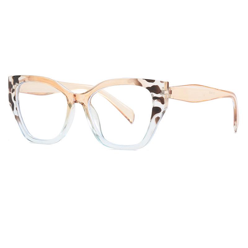 2024 Retro Polygonal Clear Lens Anti-Blue Light Glasses Inspired by Xiaohongshu Influencers