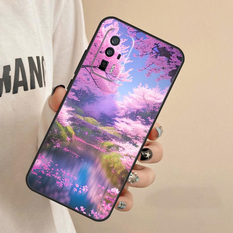 Cherry Blossom Case For Xiaomi 15 14 Ultra 13T 14T 15T Pro 17 Pro Max POCO F8 F7 F5 F6 X3 X5 X6 X7 Pro Cover