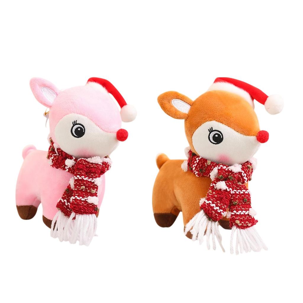 Xmas Pet Stuffed Doll, Reindeer Stuffed Animal Toy for Party Holiday