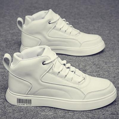 Herenlaarzen Hoge Kwaliteit Casual Schoenen voor Heren Nieuw Leer Heren Sneakers Veelzijdige High Top Heren Boardschoenen Zapatillas De Hombre