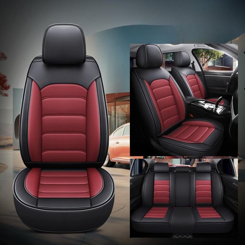 

Simple Full-Cover 5-Seat Car Seat Covers – Perforated PU Leather, Breathable, Comfortable & Durable, All-Season Universal Fit