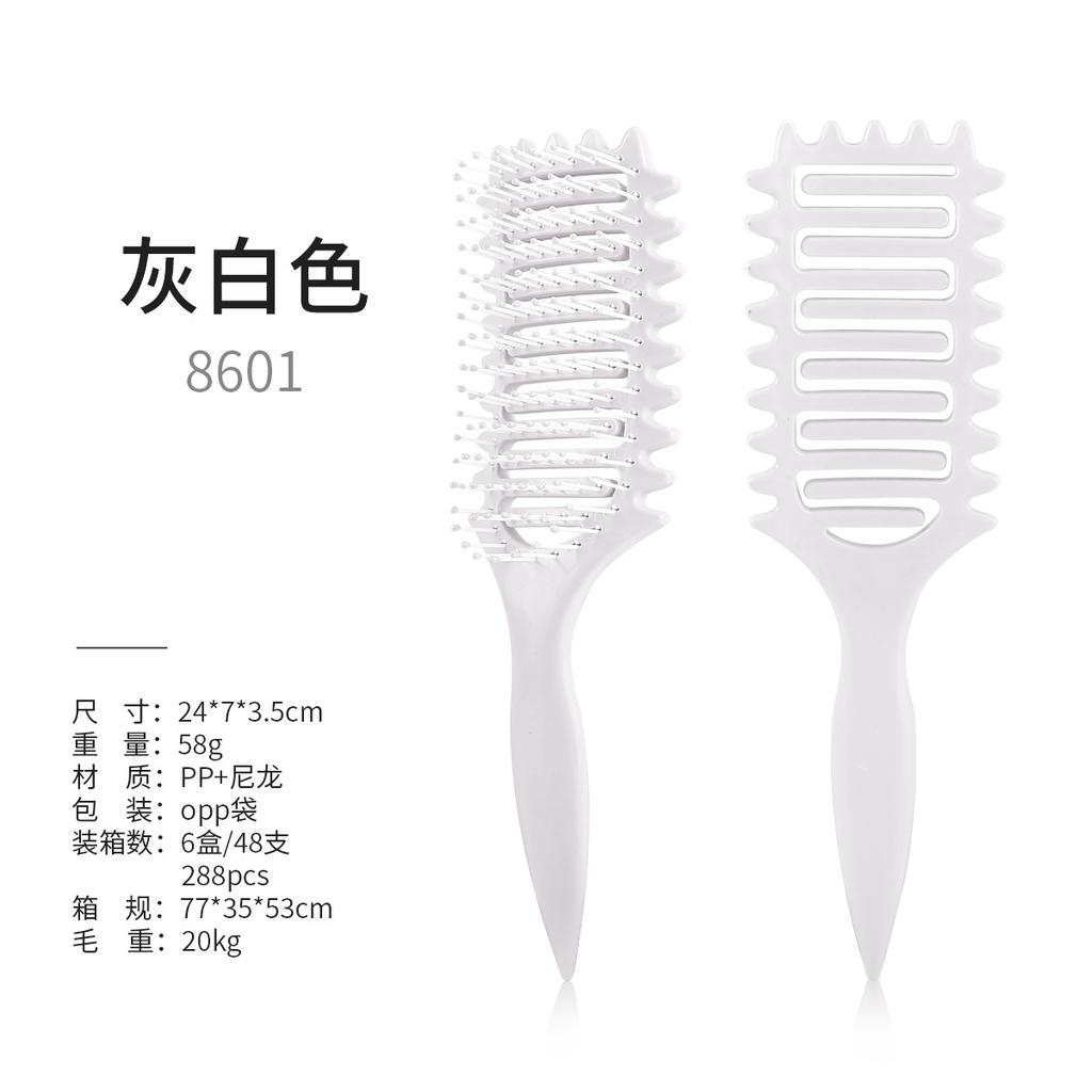 3 in 1 Curl Define Styling Brush Hollow Out Detangling Hair Brush Tangled Hair Comb Shaping Defining Curls Barber Styling Tools