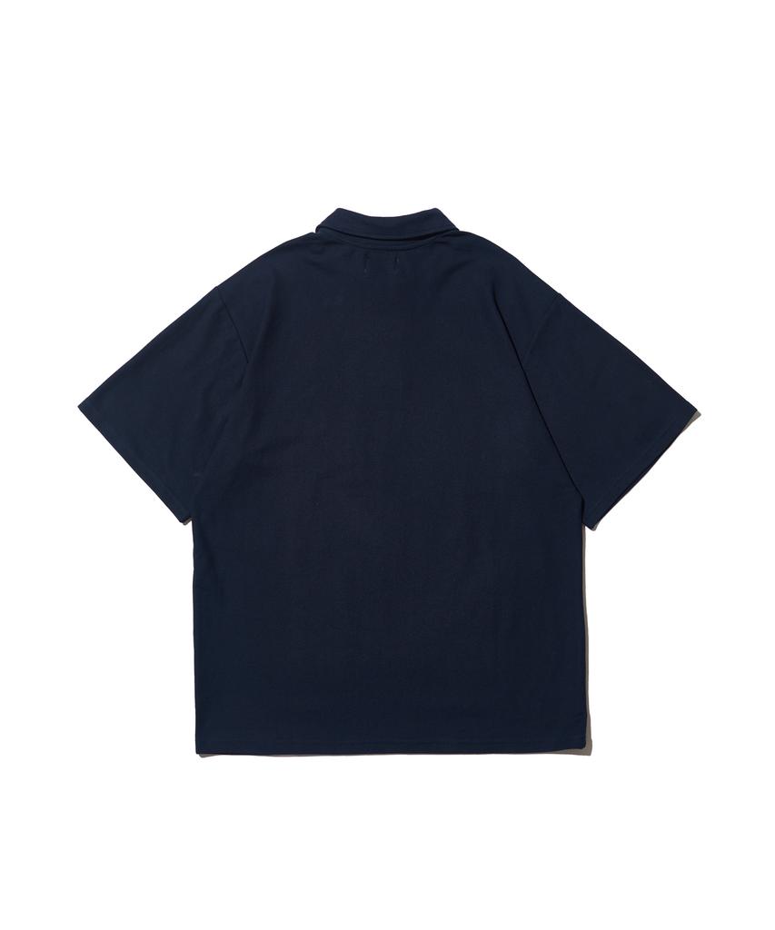 CARGOBROS Sorona Basic Collared Short Sleeve T-Shirt (Navy)