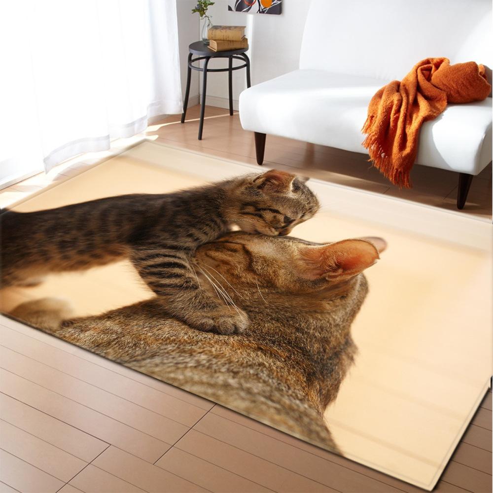 

Romantic Dog Carpet 3D Printed Living Room Rugs Non-Slip Home Entrance Carpet Door Mats Bedroom Cute Animal Kitchen Floor Mat 40x60cm 16x24 inch
