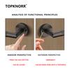 Bathroom Door Lock Indoor Bathroom 304 Stainless Steel Door Handle Wooden Door Bathroom Lock Privacy Door Lock Doorknob Bedroom