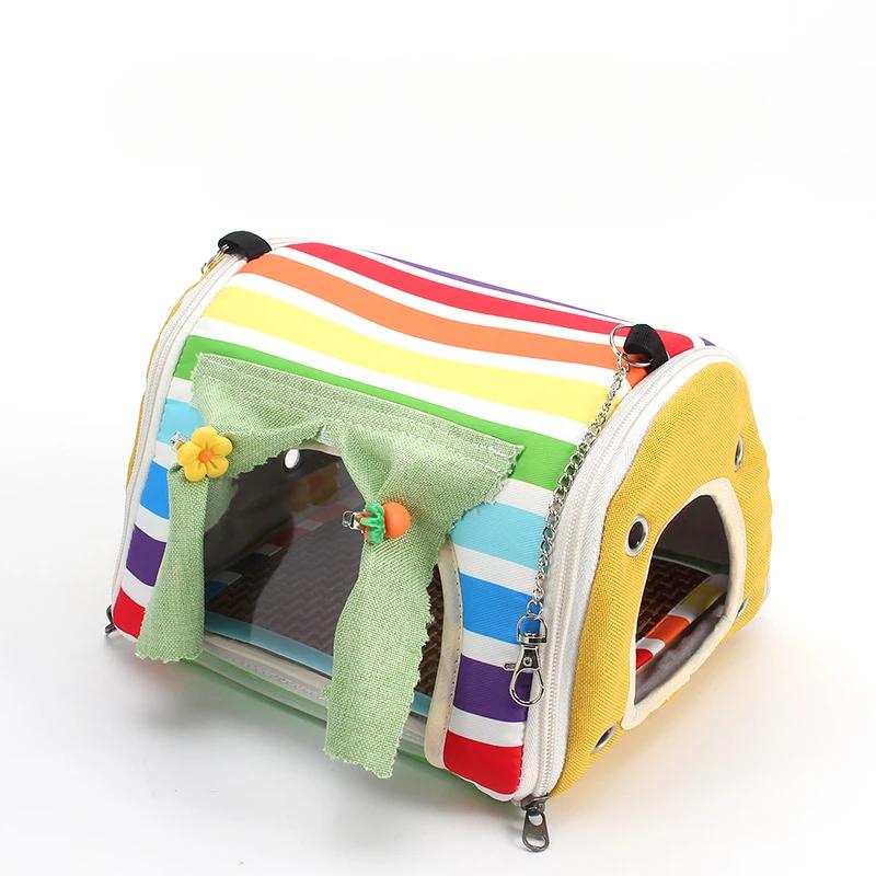 Accesorii pentru păsări pentru animale de companie Cuibul rotund pentru păsări Casă cu papagali Hamac din bumbac Cușcă pentru păsări Peruș Cabana Budgie Cort Pat mic Peșteră agățată pentru animale de companie